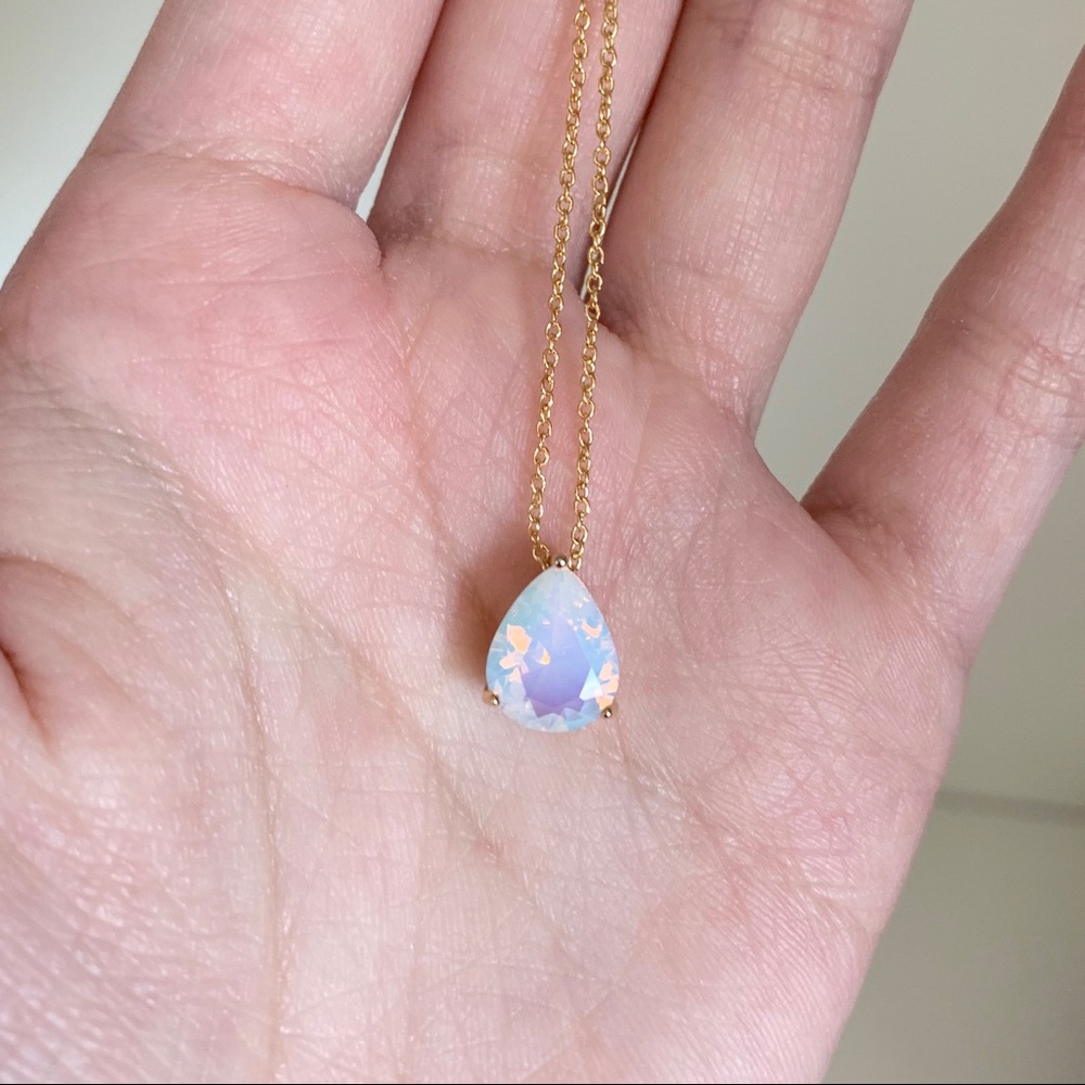 Moonstone crystal necklace